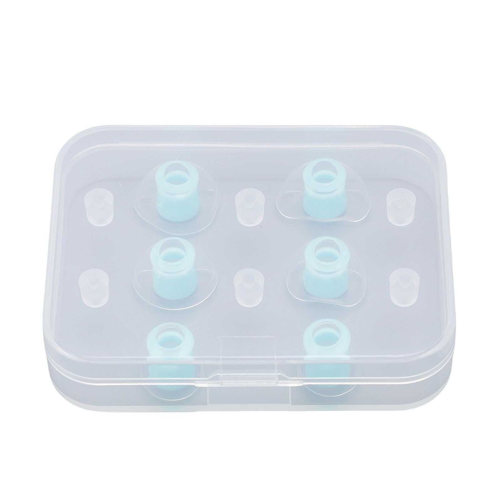 lyrlody Punte per Cuffie Intrauricolari Punta di Ricambio per Auricolari in Silicone 3 Paia S M L Foro Interno da 4 Mm Isolamento Acustico Vestibilità Ergonomica per BeatsX e Auricolari (Lago Blu)