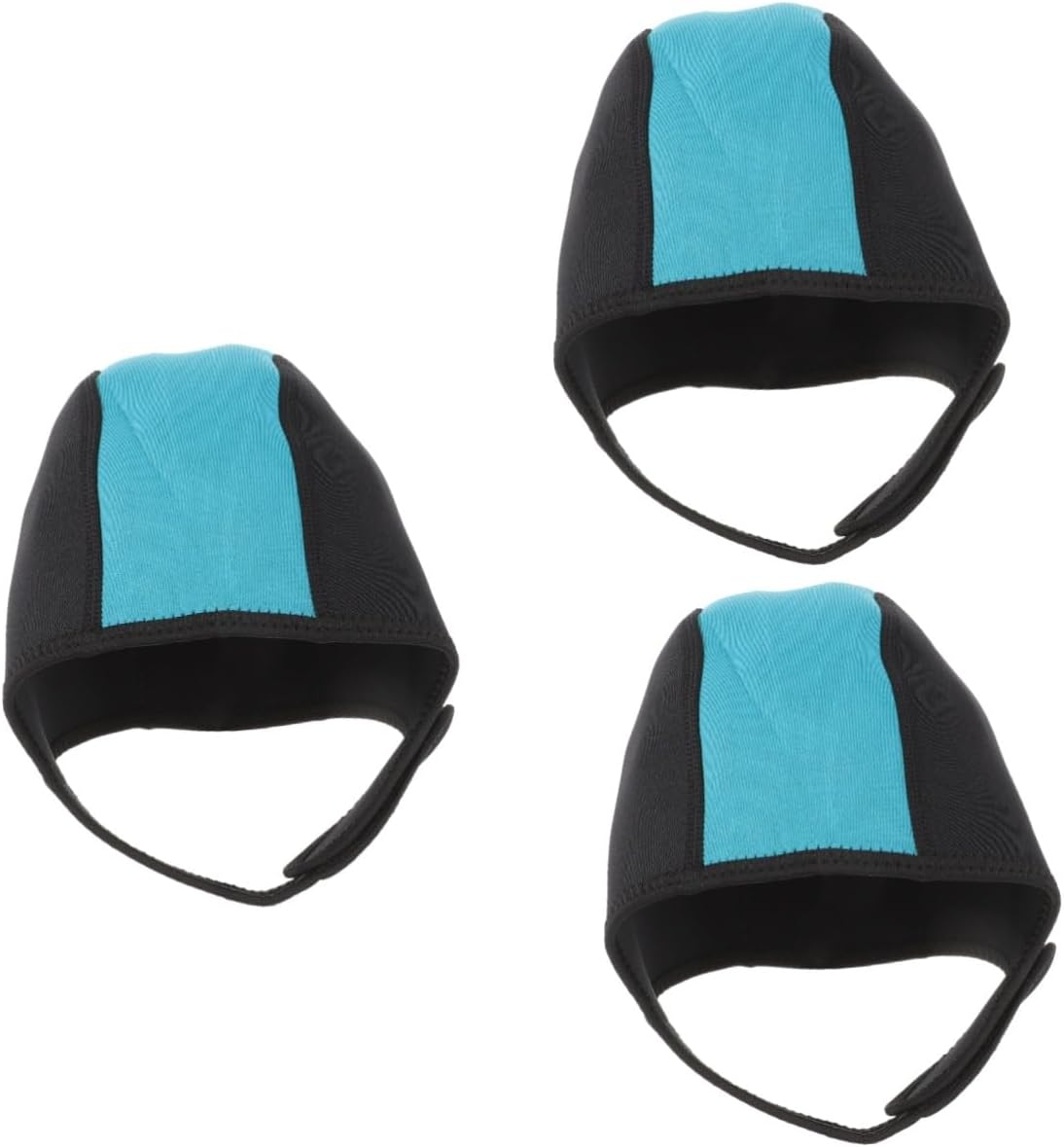 Yardwe 3pcs Outdoor Diving Swimming Hat Elastic Bathing Cap for Men Women Comfortable Fit for Swimming Surfing and Sun Underwater Diving Cover