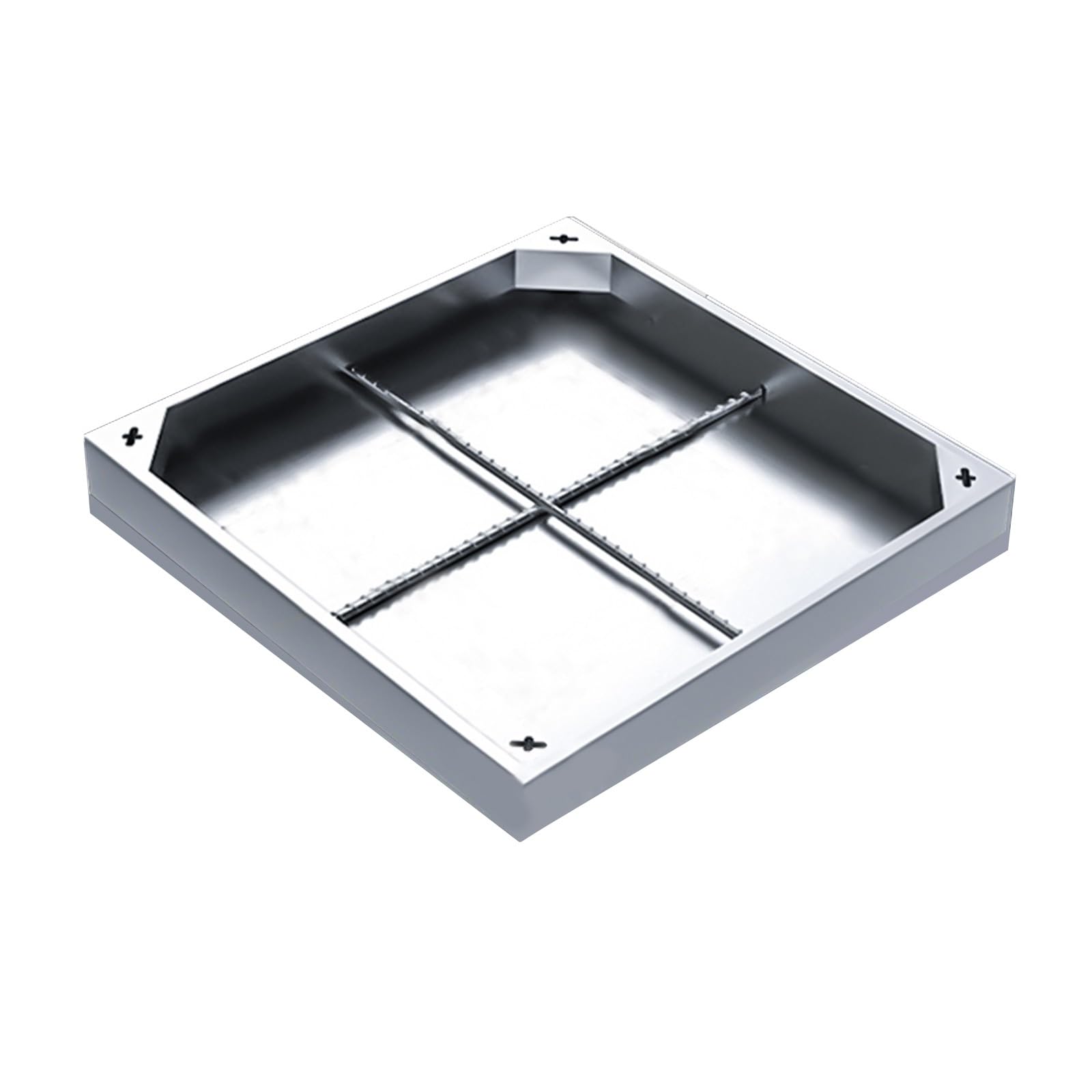Gbrsxyip 304 Stainless Steel Manhole Cover & Frame - Reinforced Septic Tank Lid Invisible Inspection Cover For Yard Driveway Pavement -& Weather-Resistant (30X30x5cm/12X12x2)