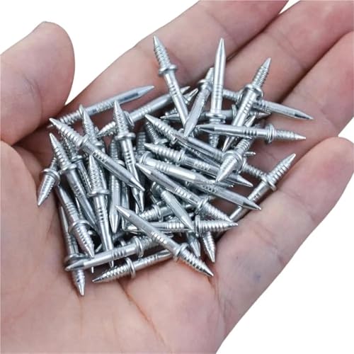 Clavos de doble cabeza sin marcas, sin óxido, para fijación sin rastro, 400 piezas, metal para madera miniatura 4