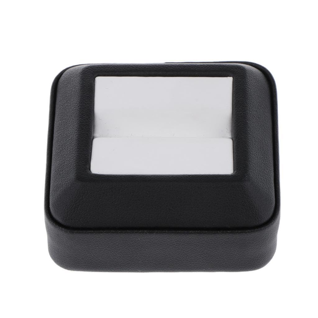 Twisaxc White/Black Versatile Gemstones Jewelry Display Case With Clear Viewing Efficient Organization For Beads Jewelry Collection Gem Display Storage Box Gems Stones