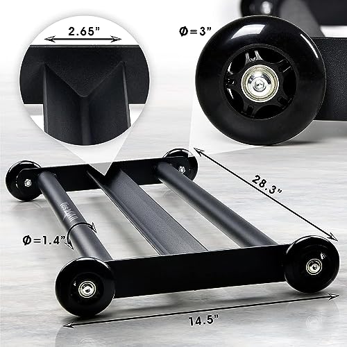 Image of Yes4All Glute Ham Glider, Exercise Wheels for Home Gym Fitness, Glute Hamstring, Booty Building, Leg Excerise & Ab Roller for Abs Workout Equipment