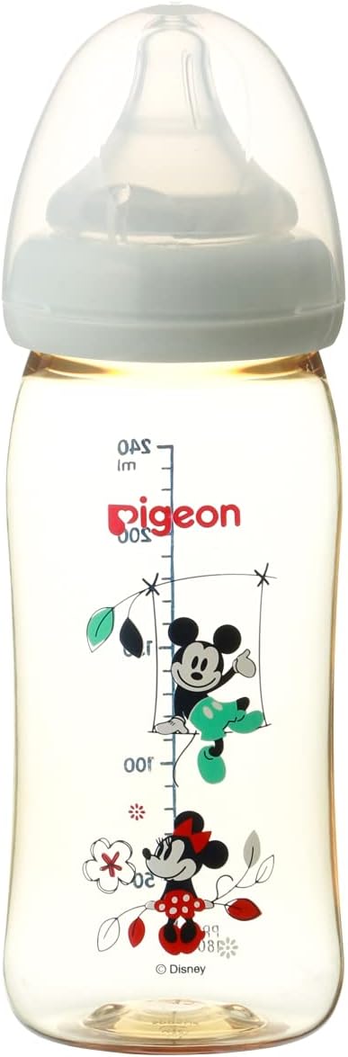 ピジョン 母乳実感 哺乳びん Mickeyamp Minnie 予約販売品 Date デート 240ml Ppsu製 ミッキーamp ミニー 3か月