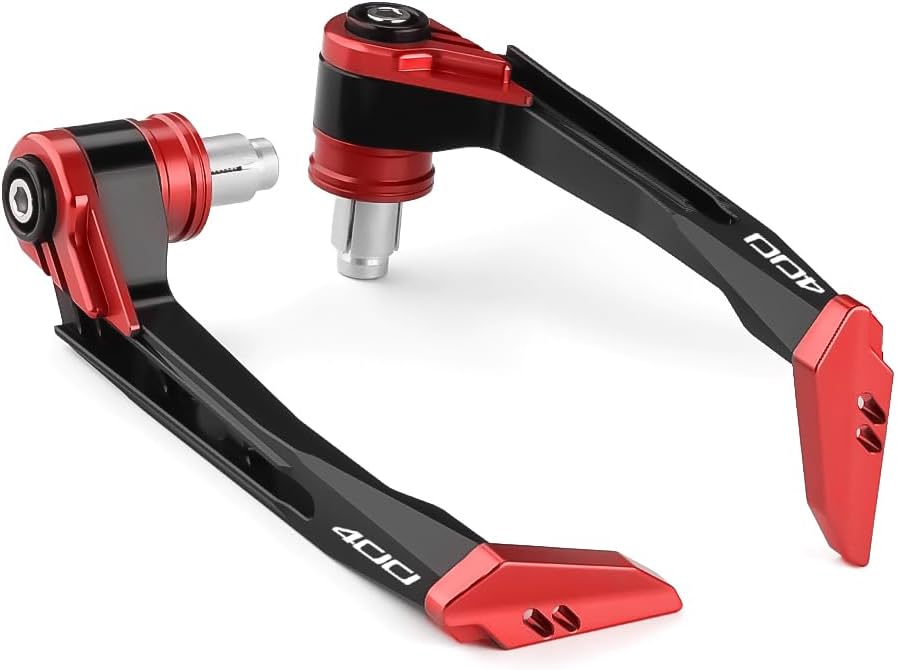 Motorcycle Brake Clutch Lever Guards Bar End Handguard Compatible With Ninja 400 2018 2019 2020 2021 2022 2023 | Handlebar Protector Ninja400 EX400 Accessories (red)