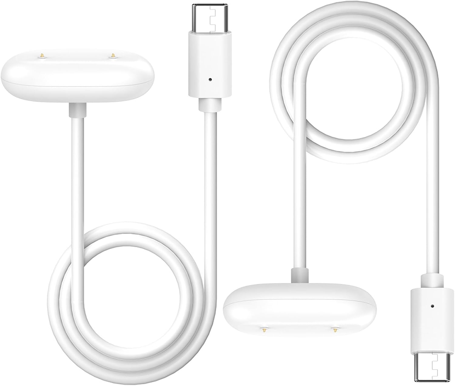 [2-Pack] Charger Compatible for Google Fitbit Air Quick Charging USB-C Replacement Charging Cable (3.3Ft/100cm), Black