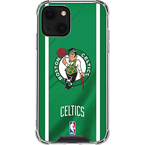Skinit Clear Phone Case Compatible with iPhone 13 - Officially Licensed NBA Boston Celtics Design