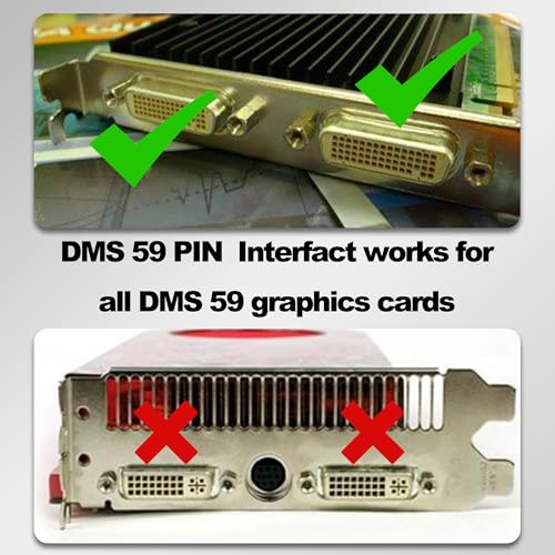 YARCHONN LFH DMS-59 Pin to HDMI 1.4 Adapter 59 Pin DVI Male to HDMI Female Convertor Connector for PC Desktop Graphics Card Computer Accessory - Image 3