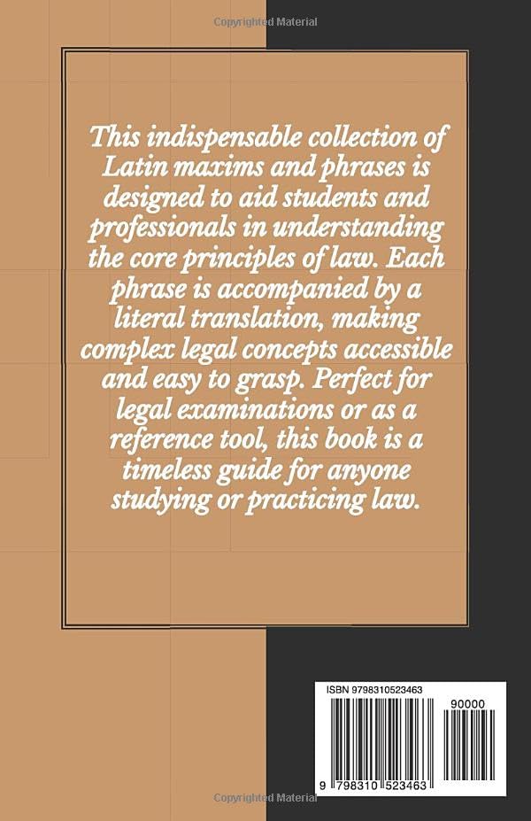 A COLLECTION OF LATIN MAXIMS AND PHRASES - Image 2
