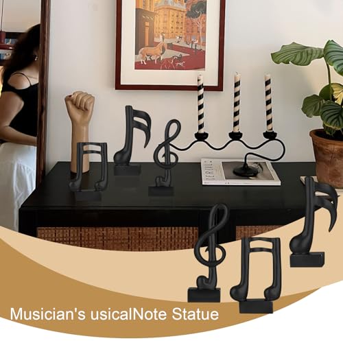 3 Piezas Figuras Decorativas Notas Musicales Modernas miniatura 6