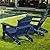 LOUNZY Folding Adirondack Chair, HDPE All-Weather Folding Patio Chair Chair with Cup Holders, Outdoor Patio Adirondack Chair for Deck Lawn Fire Pit, Navy
