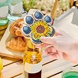 DoxQcs Getränkeflaschenöffner, DIY-Diamant-Kühlschrankmagnet, Flaschenöffner, magnetischer Kühlschrankmagnet, Diamant-Kunstmalerei, Holzdekoration, für Zuhause, Bar, #01 Katzenpfote