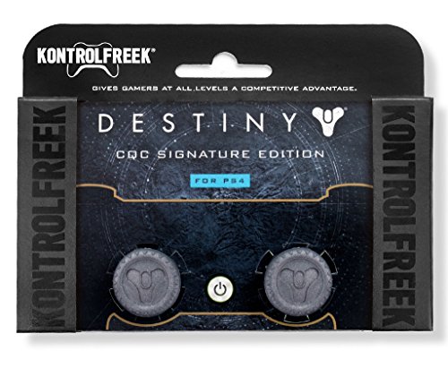 KontrolFreek Destiny CQC Signature Edition for Playstation 4 (PS4) Controller | Performance Thumbsticks | 2 Low-Rise Convex | Gray