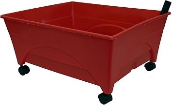 Emsco Group Bountiful Harvest Raised Bed Grow Box Self Watering and Improved Aeration Mobile Unit with Casters