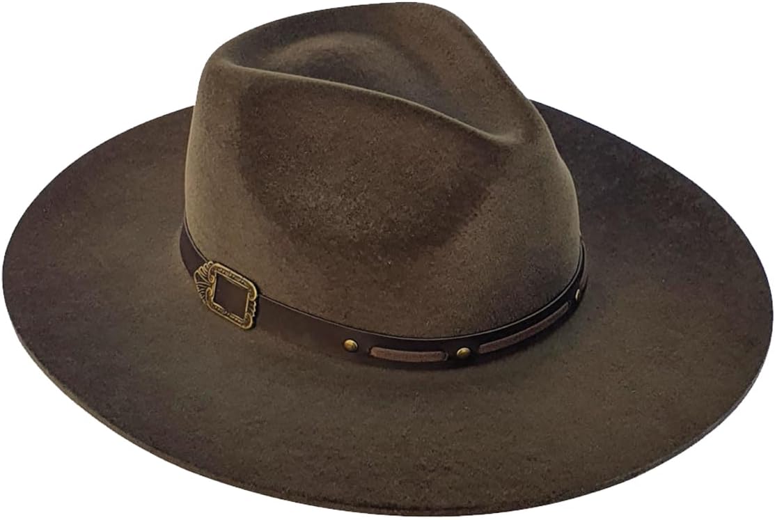 Chapeu Gustavo Lima Masculino e Feminino Cowboy Americano Pralana aba Reta 8cm 2.0 Feltro Aveludado Campeiros