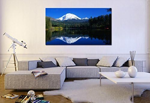 Fit You Canik65 Canvas Print Artwork Stretched Gallery Wrapped Wall Art Painting Poster Lake Landscape Mountain Forest