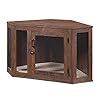 unipaws-Furniture-Corner-Dog-Crate-with-Cushion-Dog-Kennel-with-Wood-and-Mesh-Dog-House-Pet-Crate-Indoor-Use-Perfect-for-Limited-Room Dog Kennel with Wood and Mesh