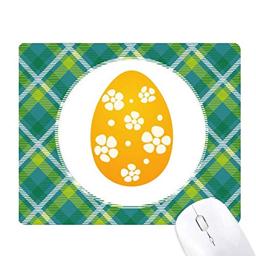 Tapis de souris œufs de Pâques antidérapant jaune pour stopper les glissements de bureau
