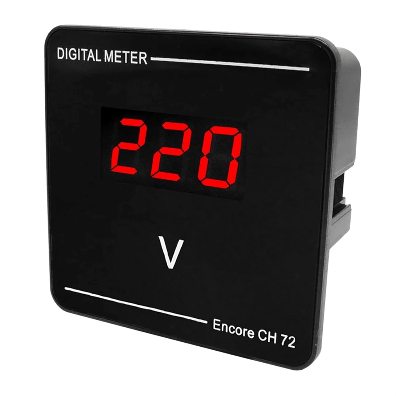 LED Digital Voltmeter AC50-500V 72 * 72 * 32mm Single Phase 230V 380V Volt Meter