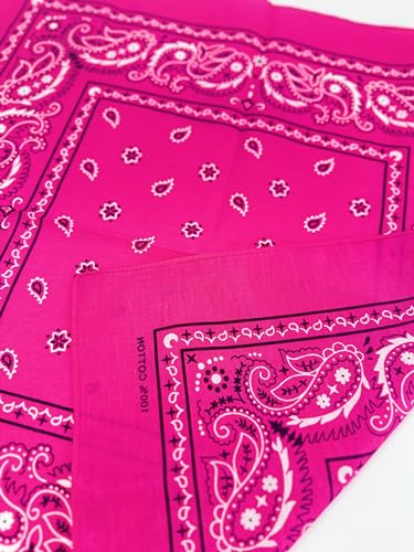 Image of Vamqor 100% Cotton 10 Pack Fine Bandanas