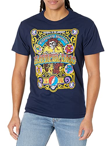 T-Shirt Closing of Winterland Liquid Blue navy homme taille 2XL en coton épais