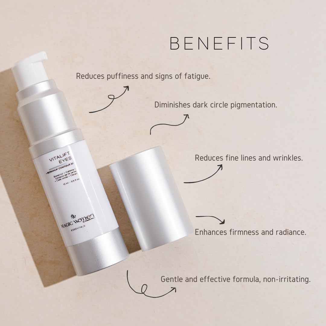 Vitalift Eyes – Lightweight Eye Cream with Bio-Retinol, Botanical Extracts & Caffeine Blend – For Under Eye Hydration & Bright Look – 15 ml