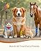 FriPuP Self-Adhesive Vet Bandage Wrap, First Aid Tape for Dogs, Horses Wound Paw Care, Elastic & Thick Support for Pet, FSA & HSA Eligible, Individually Wrapped, 2 Inch, 8 Rolls, Daybreak Paw