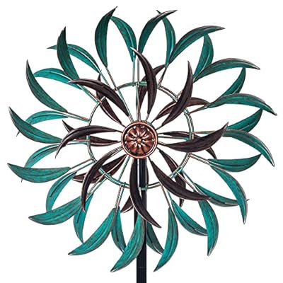 VEWOGARDEN 360° Outdoor Wind Spinner, Wind Sculpture Spinner with Metal Stake, Yard Art Decor for Patio, Lawn & Garden 63 * 13