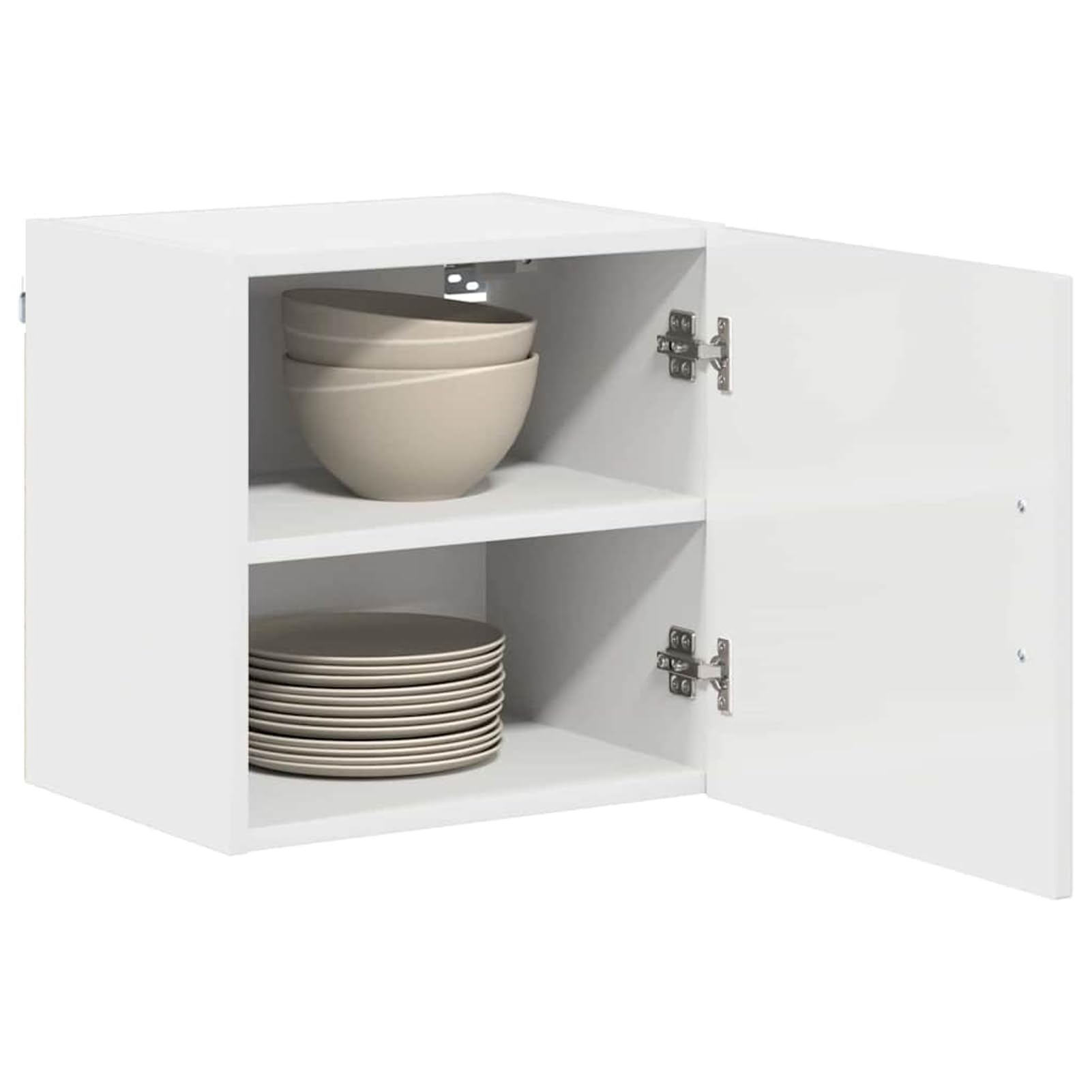 ATOMSTACK MAKER Kalmar - Mobile da cucina da parete in legno bianco, 40 x 31 x 40 cm, moderno mobile da cucina con ampio spazio per pentole e utensili da cucina