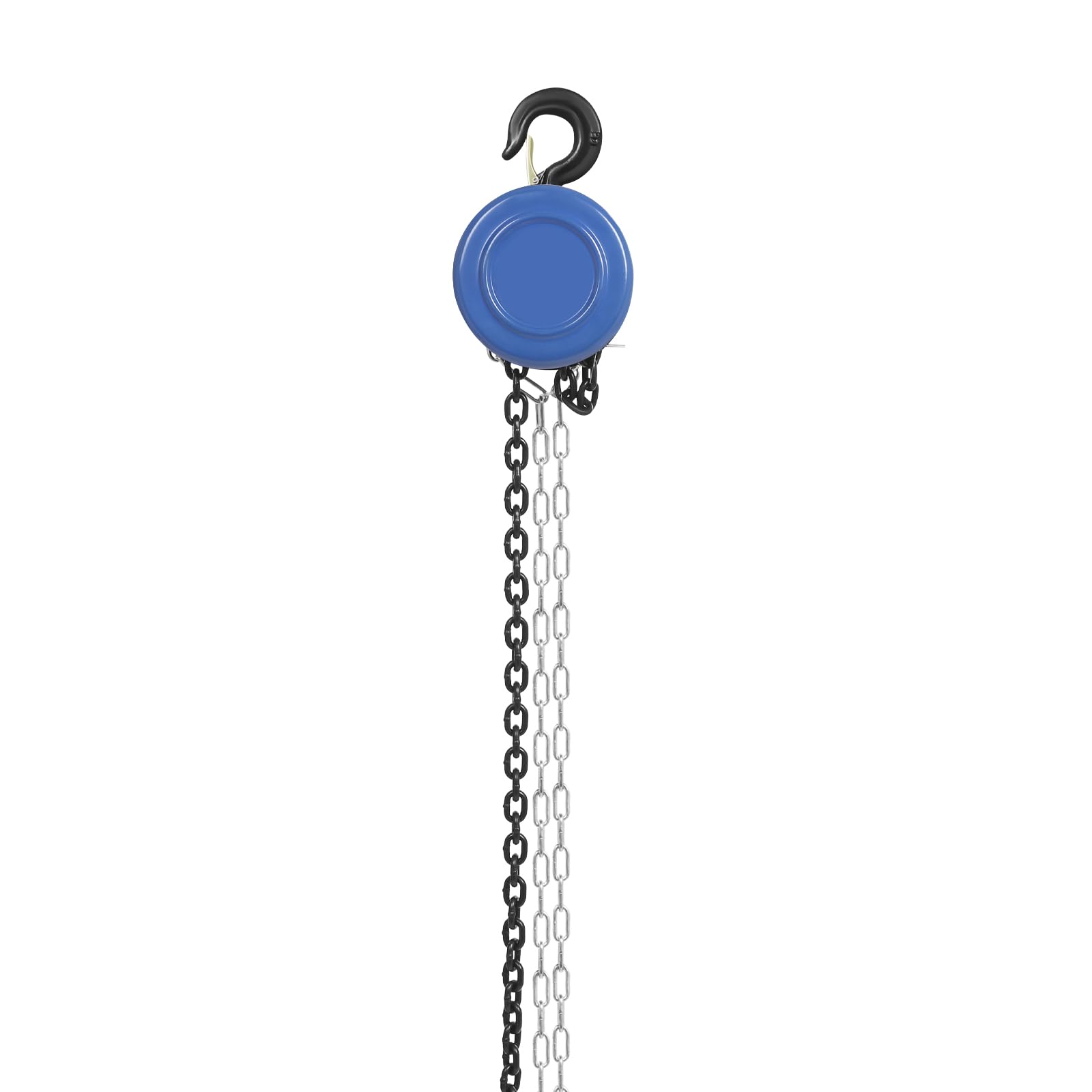 Carrello a catena manuale, altezza di sollevamento 3 m, lunghezza della catena 3 m, catena in acciaio con gancio girevole a 360°, per garage, officina, magazzino (blu, 1000 kg)