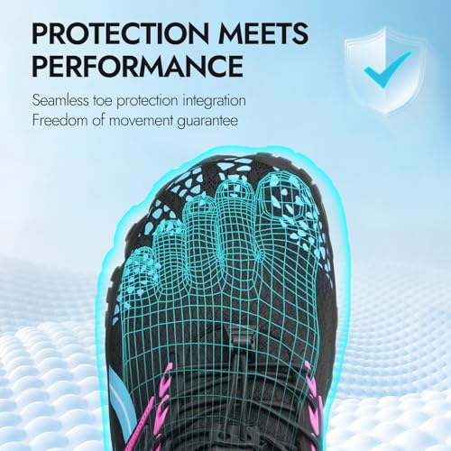 Image of ATHMILE Barefoot Water Shoes Women Men Wide Non Slip Aqua Beach River Pool