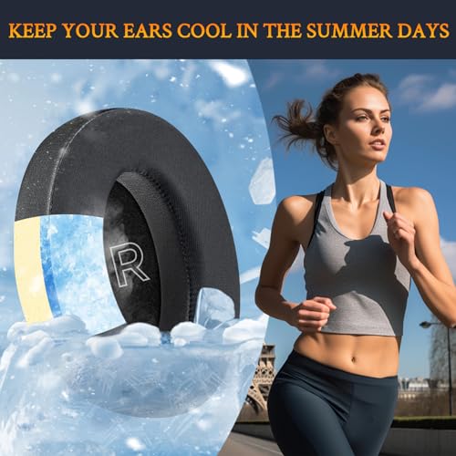 SOULWIT Cooling-Gel Replacement Ear Pads for Bose A30 Aviation Headset, Earpads Cushions with High-Density Noise Isolation Foam - Black - Thumbnail 4