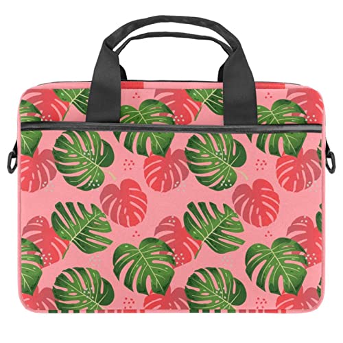 Housse ordinateur portable 13 pouces feuilles de palmier multicolore