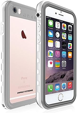 iPhone 6 / 6s Waterproof Case, ImpactStrong [Fingerprint ID Compatible] Slim Full Body Protection Cover for Apple iPhone 6 / 6s (SA) - White Gray