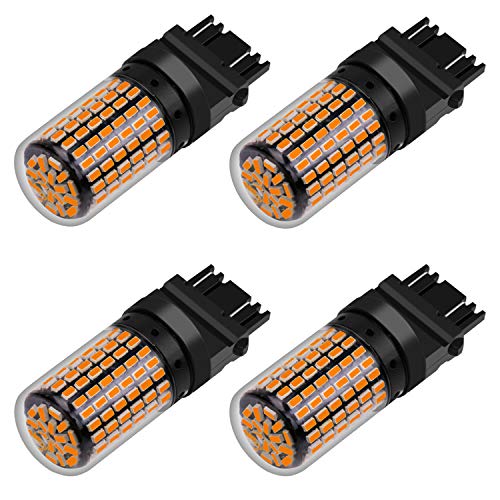 Super Bright 3157 LED Light Bulbs Warm White Pack of 4, 3157 LED Brake Lights, 3157 LED Backup Reverse Lights, 3156 LED Reverse Tail Lights, Turn Signal Led - 3056 3156 3057 3157 4157 LED Bulbs