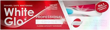 White Glo Extra Strength Whitening Toothpaste Professional Choice (100ml) - Pack of 6