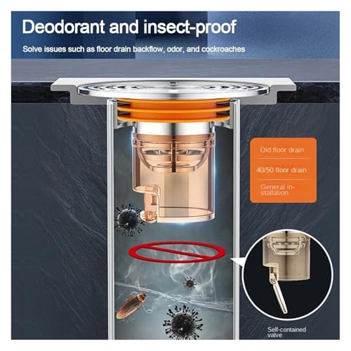 Valve de vidange unidirectionnelle anti-insectes de douche