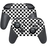 MightySkins Skin Compatible with Nintendo Switch Pro Controller - Check | Protective, Durable, and Unique Vinyl Decal wrap Cover | Easy to Apply, Remove, and Change Styles | Made in The USA