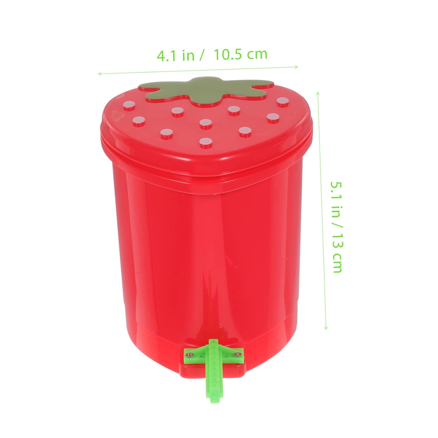 Mini Desktop Trash Can for Parrots Strawberry Shape Trash Can Lid for Kitchen