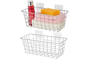 2-Pack Hanging Storage Basket with Traceless Tape