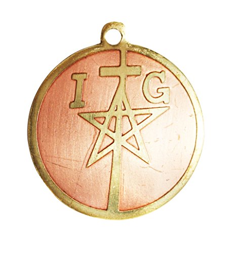 Pendentif médiéval porte-bonheur en laiton pour garder l'être aimé