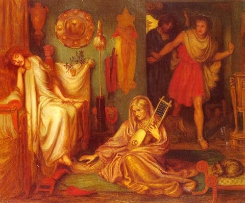 Peinture sur toile le retour de Delia Rossetti pour une chambre chaleureuse