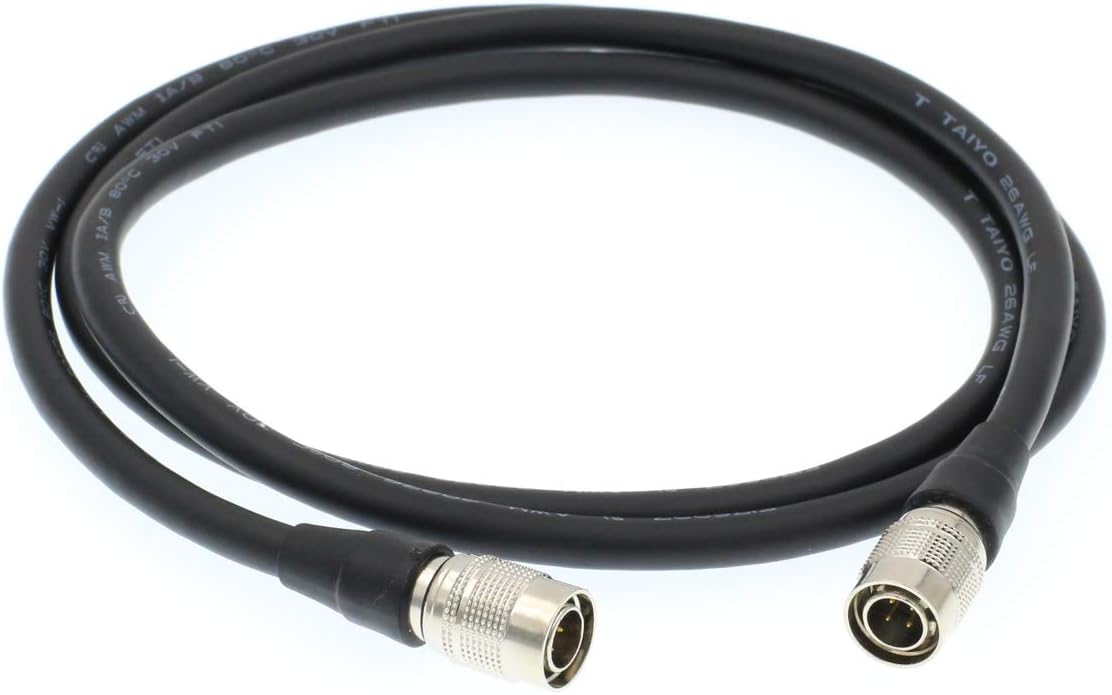 DRRI Hirose 4 pin Male to 4 pin Male Power Cable for Sound Devices 664 633 MixPre 442 302 552 744T 722 702 702T 788T Zoom F4/F8