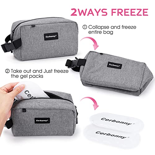 Small Cooler Bag Freezable Lunch Bag For Work School Travel,Leak-Proof Small Lunch Bag,Small Insulated Bag For Kids/Adults,Freezer Lunch Bags,Freezable Snack Bag,Mini Lunch Bag Fit For Yogurt #TOP1