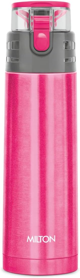 MILTON DTMSFIS286PINK0020 Atlantis 900 Thermosteel Water Bottle, 750 ml, (Pink)