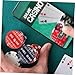 ORFOFE 2pcs Poker Game Tokens Poker Dealer and Blind Buttons Card Protectors Accessories Night Supplies