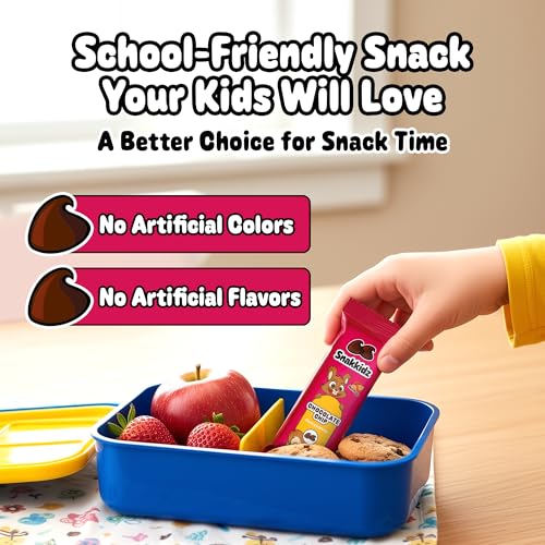 Image of Snakkidz Organic Granola Bars, Chocolate Chip, Seed oil free, 45 Bars
