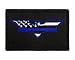 Batman Thin Blue Line Flag Police Velcro Fully Embroidered Morale Tags Patch (Black and White)