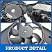 SHOWSEN LR024292 Engine Radiator Cooling Fan Assembly Compatible with Land Rover Models - 2012-2017 Range Rover Evoque, 2015-2017 Discovery Sport, 2013-2015 LR2，L4 2.0L Replacement LR011905