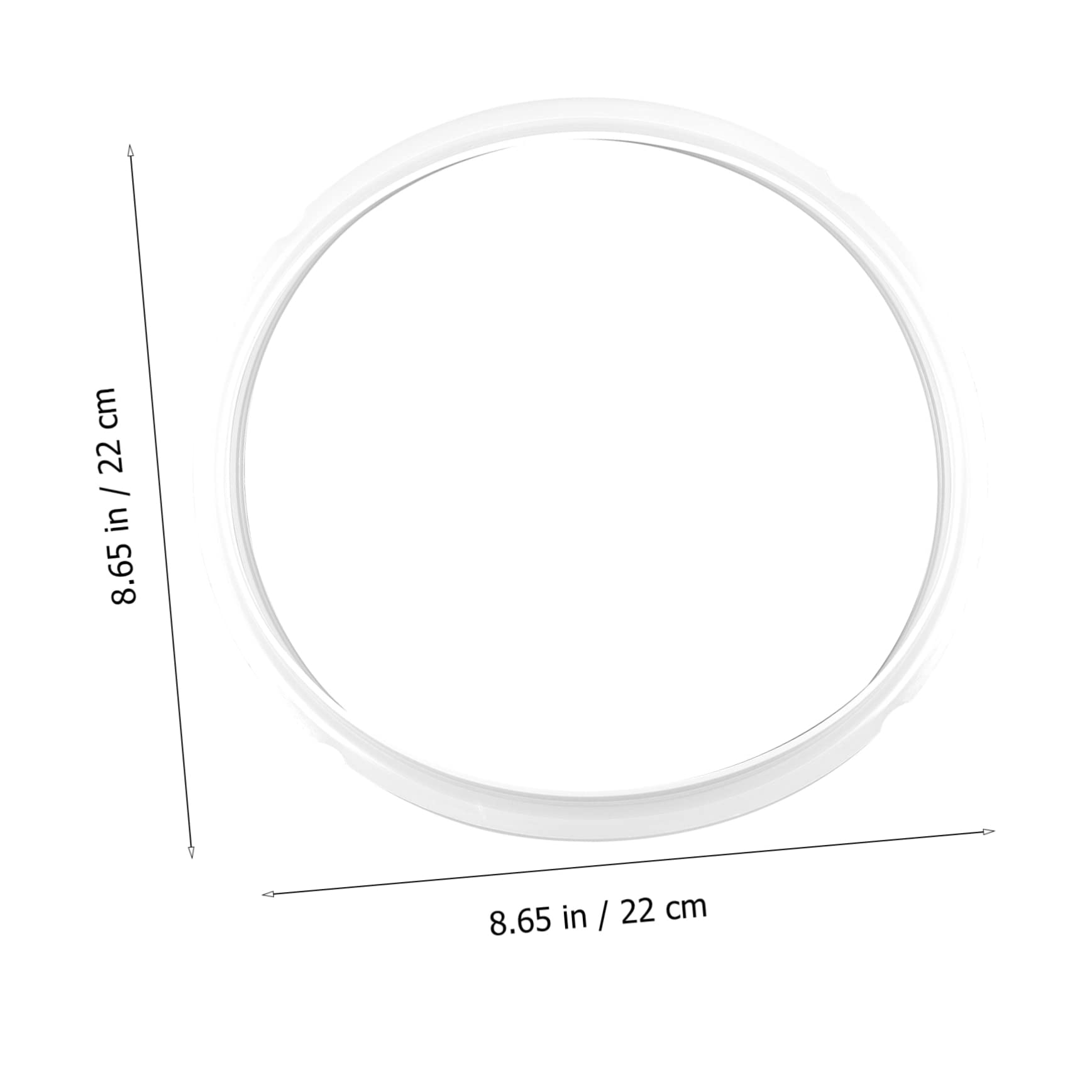 HAKIDZEL 2Pcs Silicone Sealing Rings for Pressure Cooker Gasket Compatible with Midea High Grade Silicone Sealing Easy to Clean Reliable for Cooking