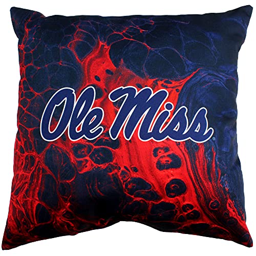 Image of Ole Miss Rebels 2 Sided Color Swept Decorative Pillow, 16 inch, Made in The USA